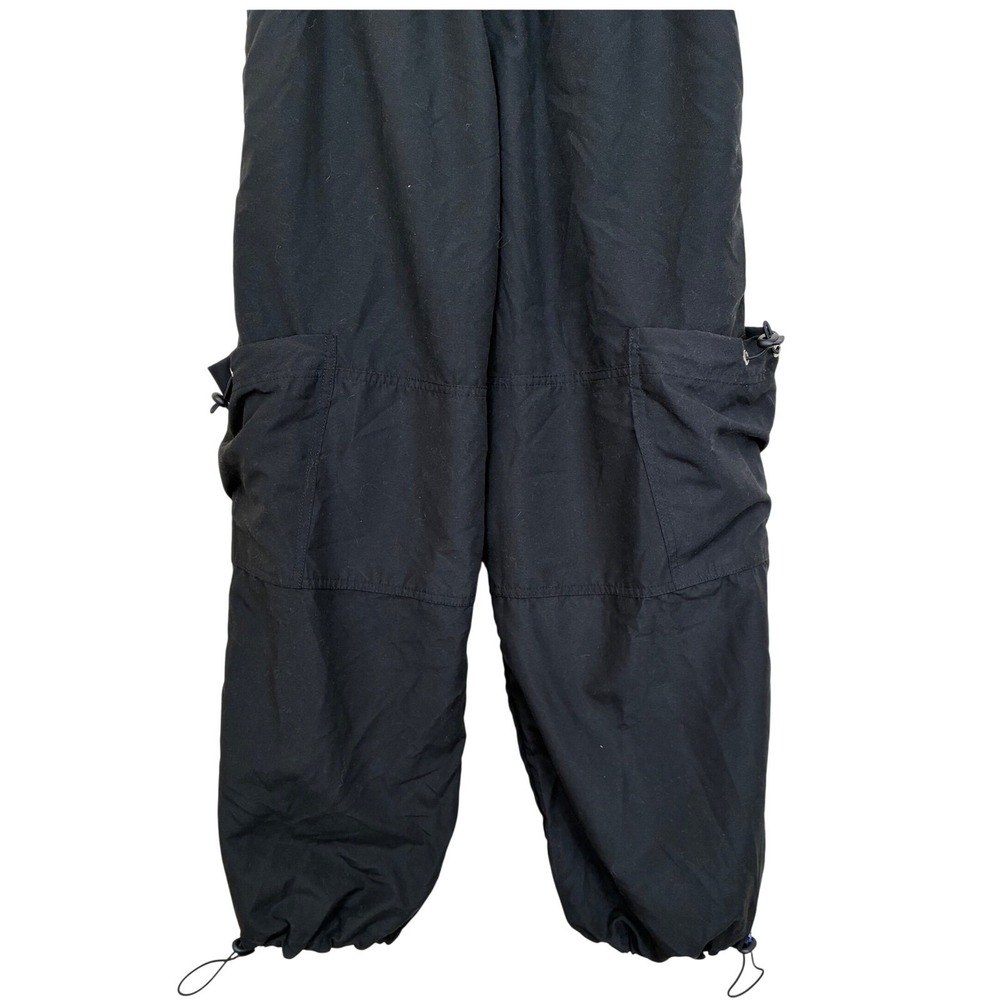 Beyond The Barre XO Black Cargo Pants Adjustable Toggle Hem Womens Small Utility